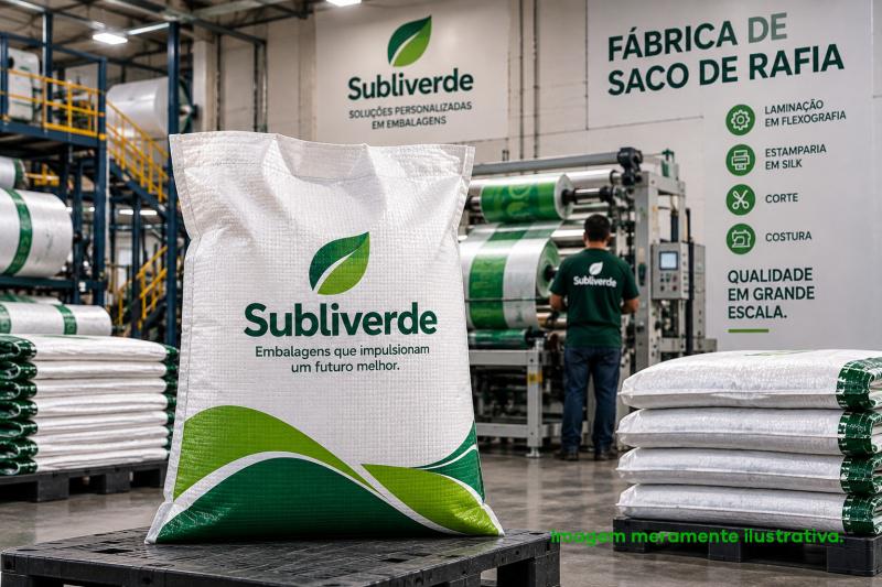 Fábrica de saco de rafia: produção personalizada para empresas